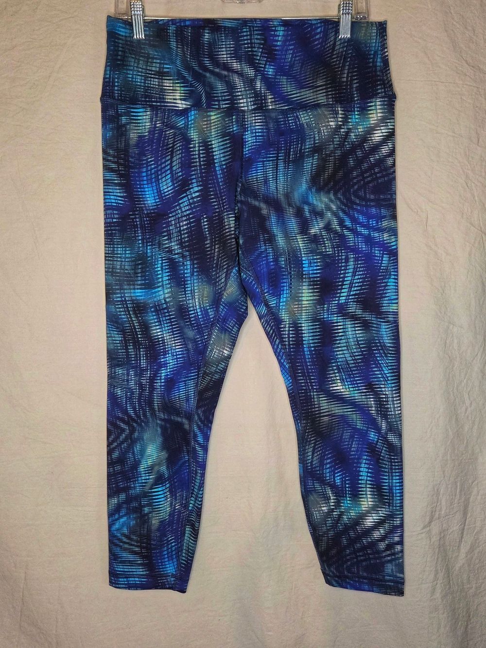 Lululemon W5CQOS Wunder Train High-Rise 25" Shapeshifter Lux Blue Multi 14 NWOT